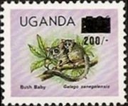 Uganda 1979 - serie Animali: 200 sh su 50 c