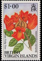 Isole Vergini britanniche 1991 - serie Fiori: 1 $
