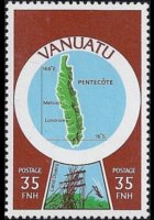 Vanuatu 1980 - serie Cartine: 35 fr
