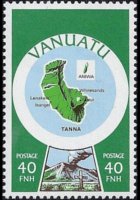 Vanuatu 1980 - serie Cartine: 40 fr
