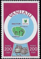 Vanuatu 1980 - serie Cartine: 200 fr