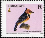 Zimbabwe 2005 - serie Uccelli: R