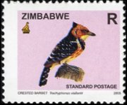 Zimbabwe 2005 - set Birds: R