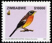 Zimbabwe 2005 - set Birds: 10000 $