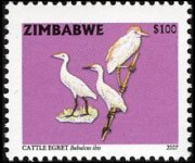 Zimbabwe 2005 - set Birds: 100 $