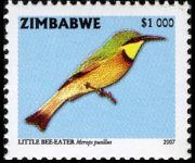 Zimbabwe 2005 - serie Uccelli: 1000 $