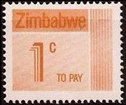 Zimbabwe 1985 - serie Cifra: 1 c