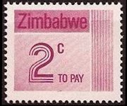 Zimbabwe 1985 - serie Cifra: 2 c