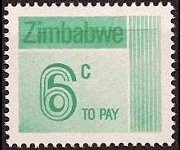 Zimbabwe 1985 - serie Cifra: 6 c
