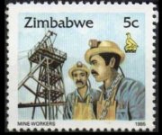 Zimbabwe 1995 - set Agriculture, industry and building: 5 c